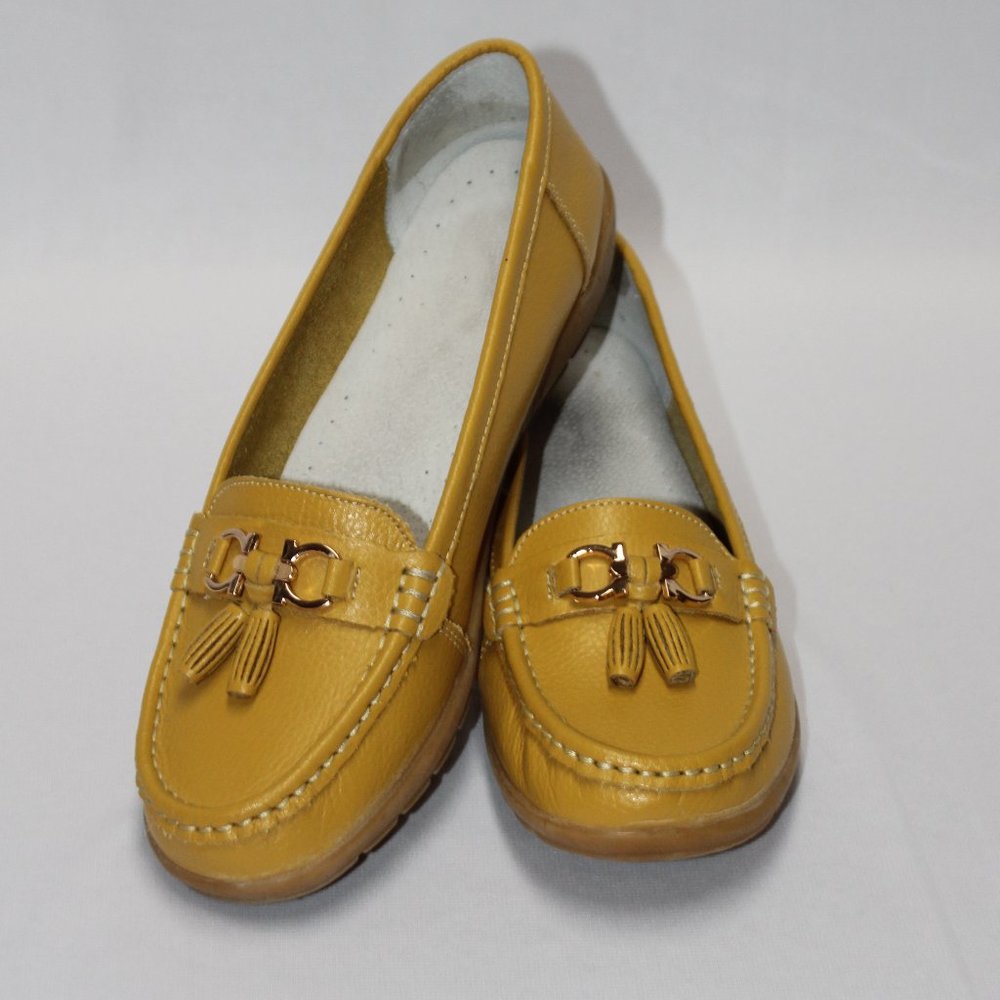 Mustard Yellow Loafers